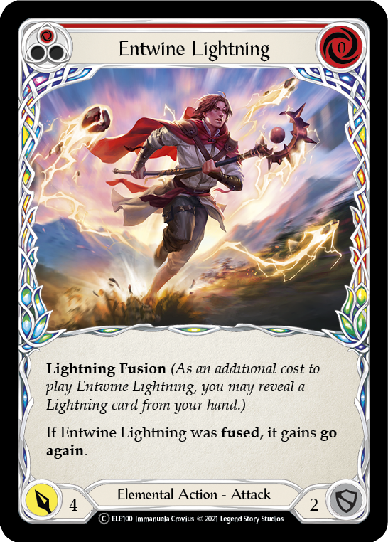Entwine Lightning (Red) [Tales of Aria Unlimited] Unlimited Rainbow Foil