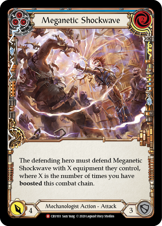 Meganetic Shockwave [Crucible of War 1st Edition] 1st Edition Normal