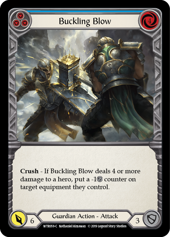 Buckling Blow (Blue) [Welcome to Rathe 1st Edition] Alpha Print Normal