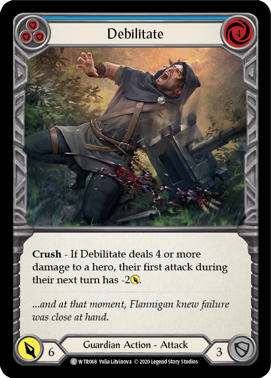 Debilitate (Blue) [Welcome to Rathe Unlimited] Unlimited Rainbow Foil