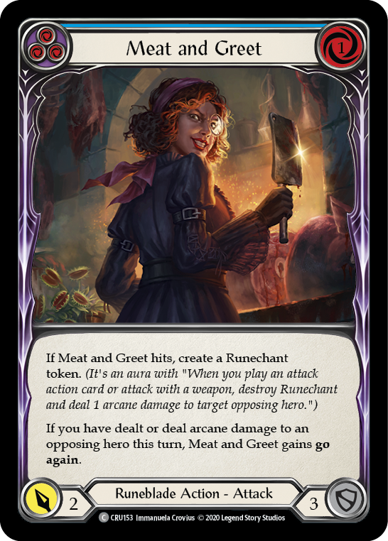 Meat and Greet (Blue) [Crucible of War 1st Edition] 1st Edition Normal