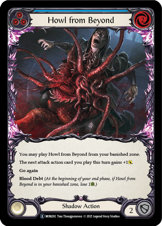 Howl from Beyond (Blue) [Monarch Unlimited] Unlimited Rainbow Foil