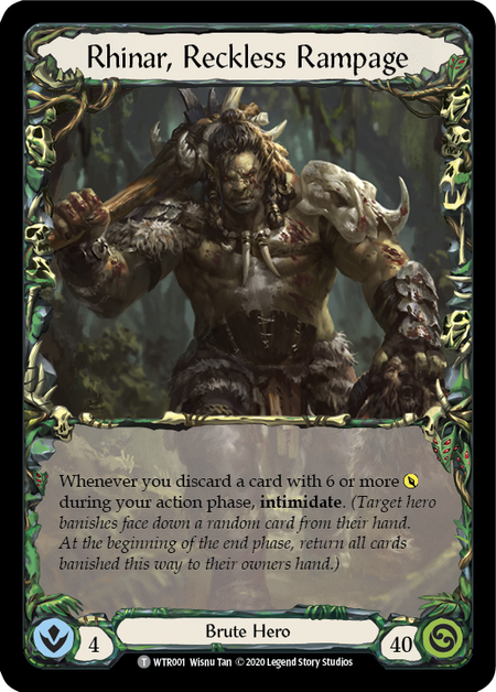 Rhinar // Rhinar, Reckless Rampage [Welcome to Rathe Unlimited] Unlimited Normal