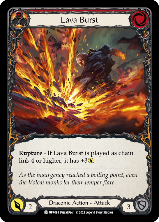 Lava Burst [Uprising] Rainbow Foil