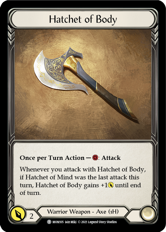 Hatchet of Body // Boltyn [Monarch 1st Edition] 1st Edition Normal