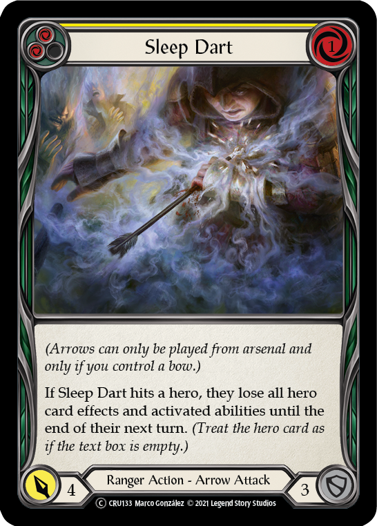 Sleep Dart (Yellow) [Crucible of War Unlimited] Unlimited Normal
