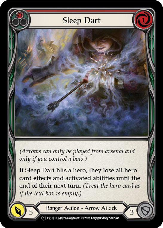 Sleep Dart (Red) [Crucible of War Unlimited] Unlimited Rainbow Foil