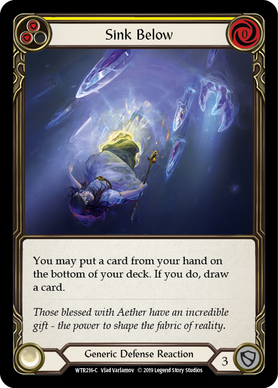 Sink Below (Yellow) [Welcome to Rathe 1st Edition] Alpha Print Normal