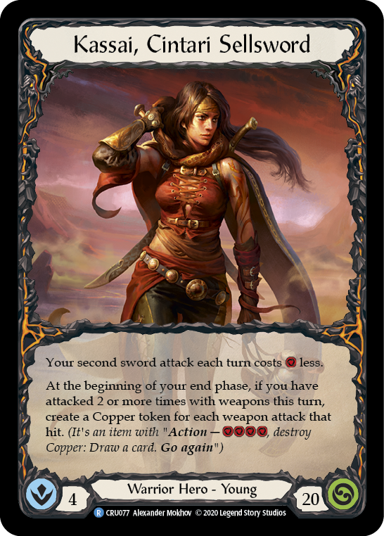 Kassai, Cintari Sellsword [Crucible of War 1st Edition] 1st Edition Normal