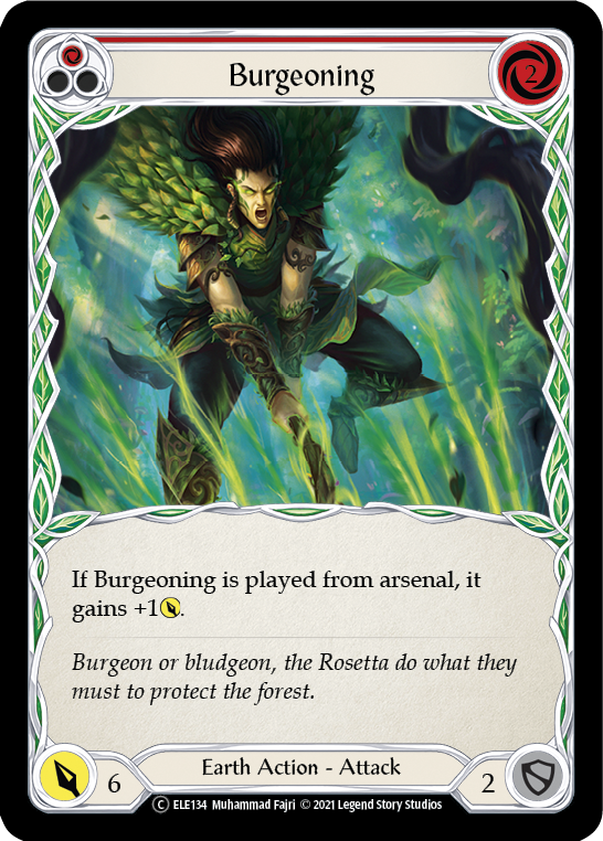 Burgeoning (Red) [Tales of Aria Unlimited] Unlimited Rainbow Foil