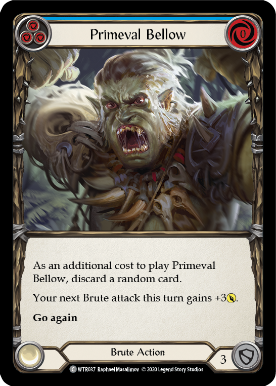 Primeval Bellow (Blue) [Welcome to Rathe Unlimited] Unlimited Rainbow Foil