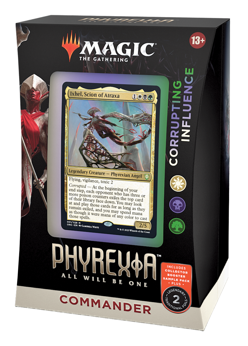 MTG PHYREXIA ALL WILL BE ONE COMMANDER CORRUPTING INFLUENCE