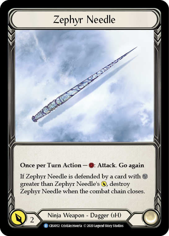 Zephyr Needle [Crucible of War 1st Edition] 1st Edition Cold Foil