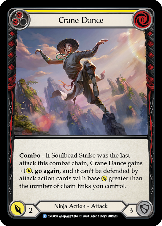 Crane Dance (Yellow) [Crucible of War 1st Edition] 1st Edition Normal