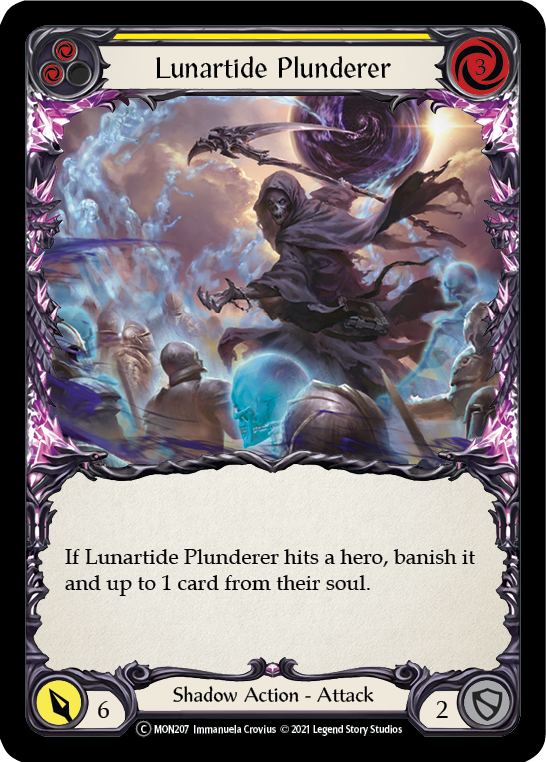 Lunartide Plunderer (Yellow) [Monarch Unlimited] Unlimited Rainbow Foil