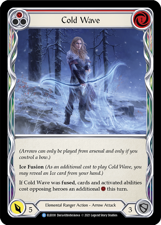 Cold Wave (Red) [Tales of Aria 1st Edition] 1st Edition Rainbow Foil