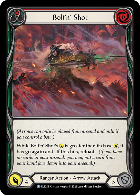 Bolt'n' Shot (Red) [Tales of Aria 1st Edition] 1st Edition Rainbow Foil