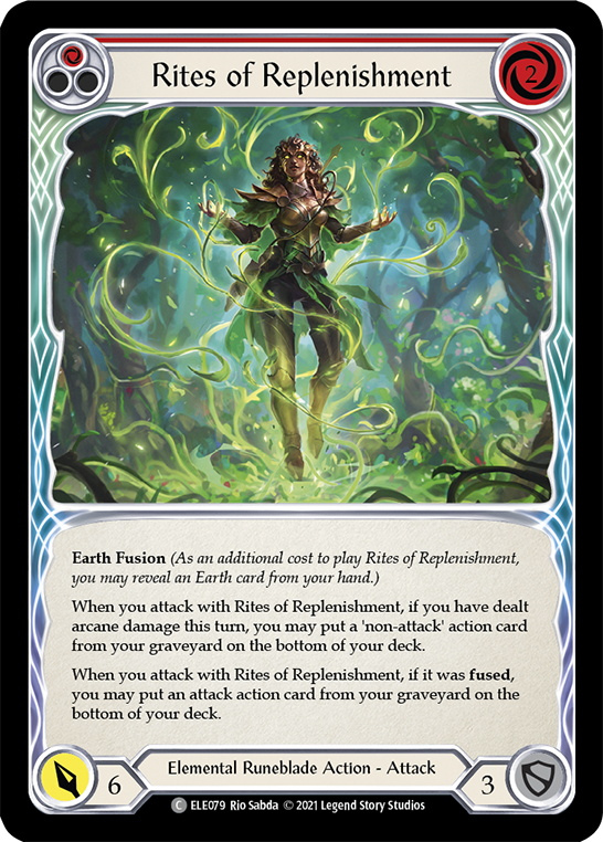 Rites of Replenishment (Red) [Tales of Aria 1st Edition] 1st Edition Rainbow Foil
