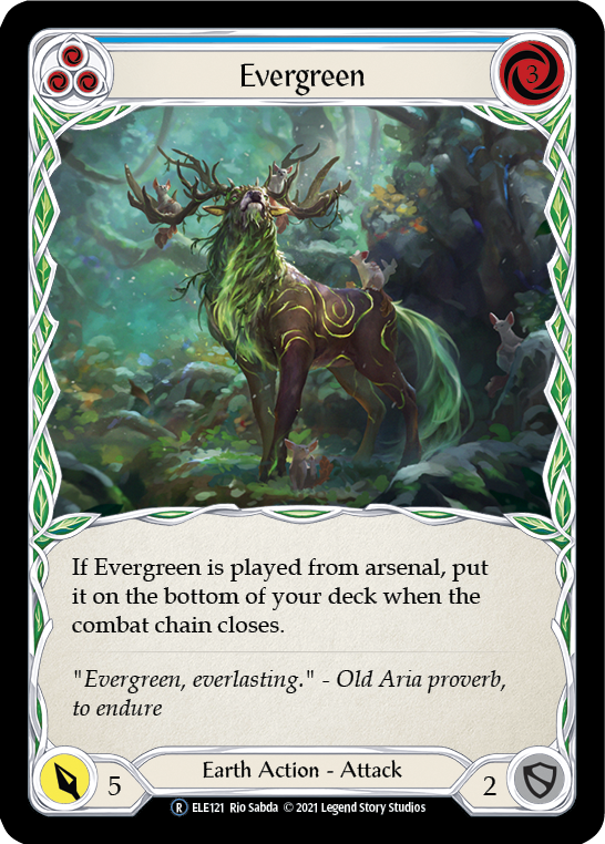 Evergreen (Blue) [Tales of Aria Unlimited] Unlimited Rainbow Foil