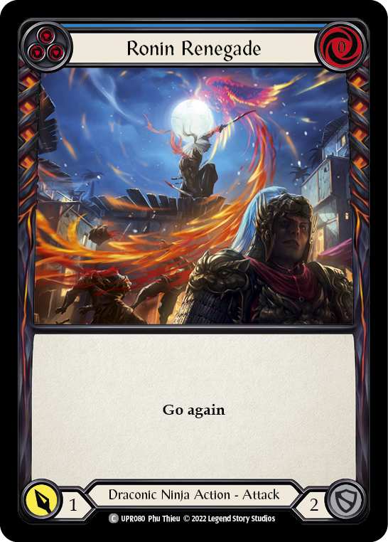 Ronin Renegade (Blue) [Uprising] Rainbow Foil