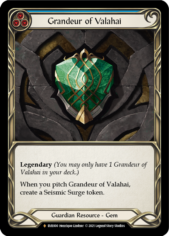 Grandeur of Valahai [Everfest] 1st Edition Cold Foil