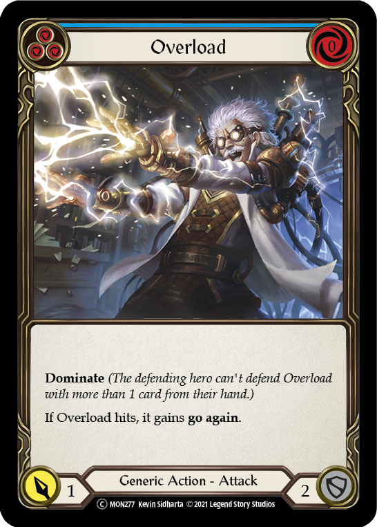 Overload (Blue) [Monarch Unlimited] Unlimited Rainbow Foil — Le Coin du Jeu  CA