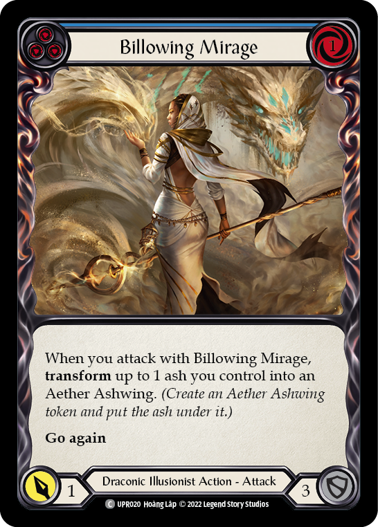 Billowing Mirage (Blue) [Uprising] Rainbow Foil