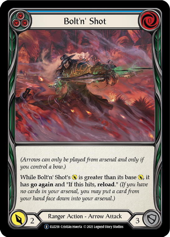 Bolt'n' Shot (Blue) [Tales of Aria Unlimited] Unlimited Rainbow Foil