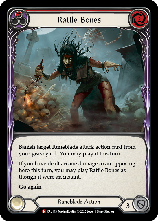 Rattle Bones [Crucible of War 1st Edition] 1st Edition Rainbow Foil