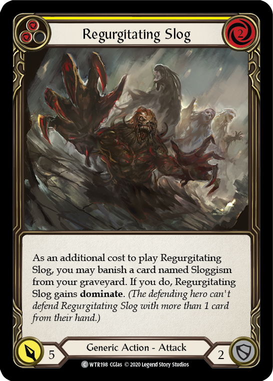 Regurgitating Slog (Yellow) [Welcome to Rathe Unlimited] Unlimited Rainbow Foil