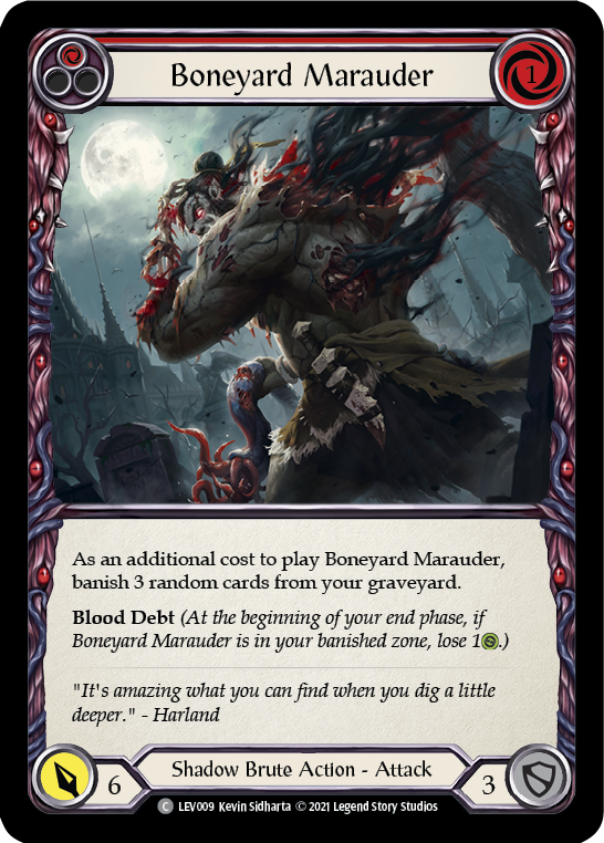Boneyard Marauder (Red) [Monarch Blitz Deck]