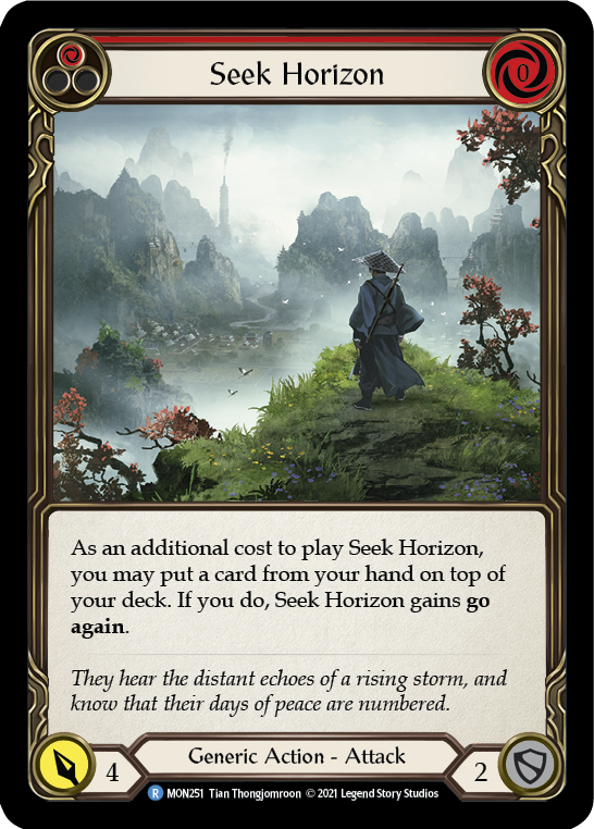 Seek Horizon (Red) [Monarch 1st Edition] 1st Edition Normal