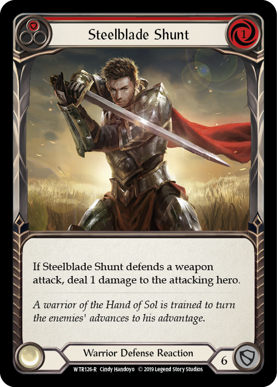 Steelblade Shunt (Red) [Welcome to Rathe 1st Edition] Alpha Print Rainbow Foil