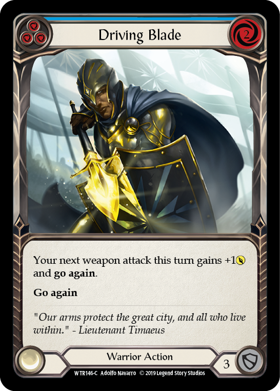 Driving Blade (Blue) [Welcome to Rathe 1st Edition] Alpha Print Normal