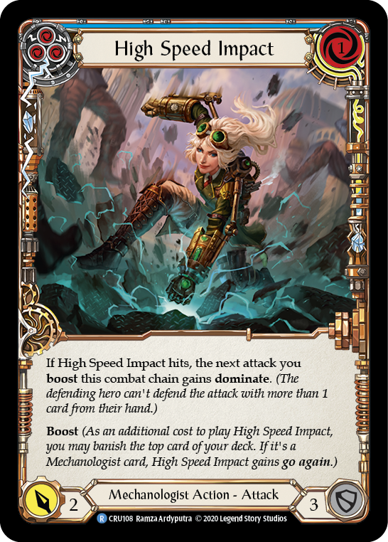 High Speed Impact (Blue) [Crucible of War 1st Edition] 1st Edition Normal