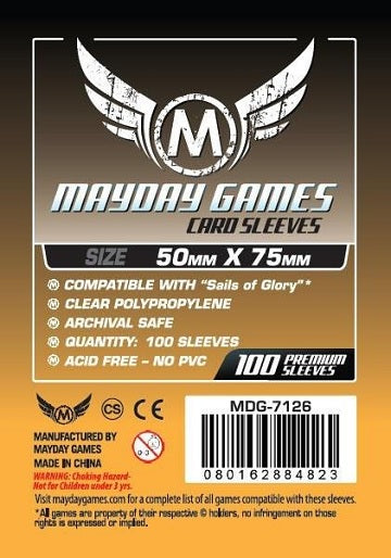 Mayday Pochettes Standard Sails of Glory 50mm x 75mm 100ct