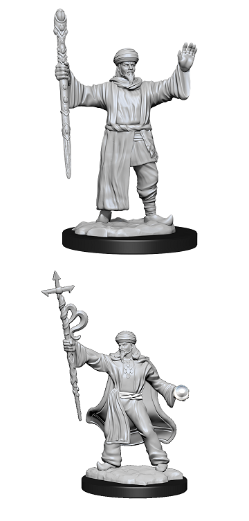 DND UNPAINED MINIS WV13 HUMAN WIZARD MALE