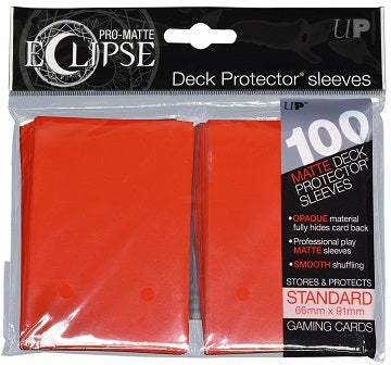 UP D-PRO ECLIPSE RED MATTE SLEEVES 100CT