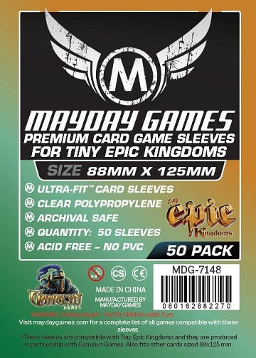 Mayday Premium Tiny Epic Sleeves 88mm x 125mm 80ct