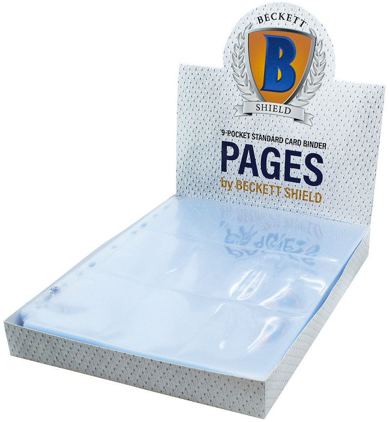 BECKETT SHIELD PAGES 9-POCKET 100CT