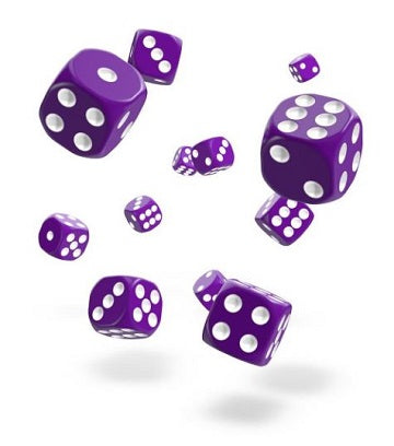 Oakie Doakie 36D6 12mm Dice - Solid Purple