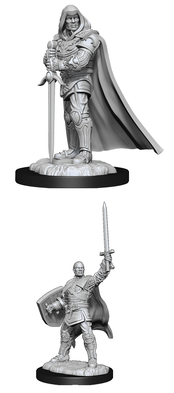 MINIS NON PEINTES DND WV13 PALADIN HUMAIN MÂLE